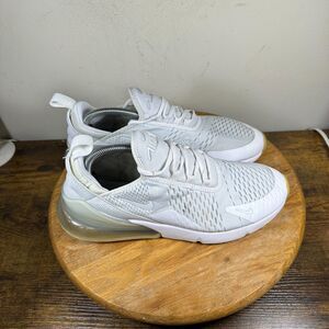 Nike Air Max 270 White Men's Size 10 Gum Light Brown Shoe Sneakers DC170